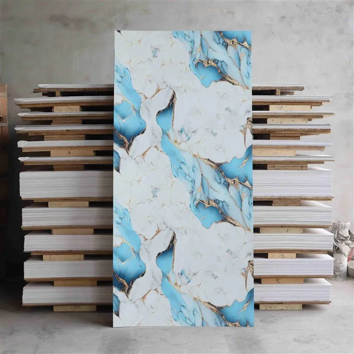 Waterproof Board Easy-to-Clean Install PVC Marble Sheet